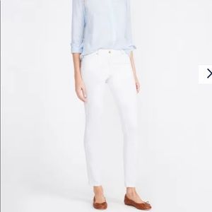 J McLaughlin skinny stretch jeans white size 4